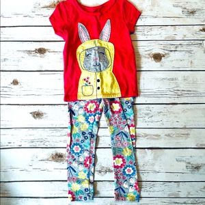 - Bunny Floral Outfit
